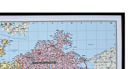 Magnetwand gerahmt Schwarz Poster Karten Landkarten und Weltkarten