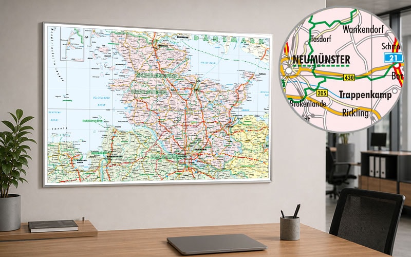 Bundesländerkarten für Unternehmen Bundesländerkarten für Unternehmen zur Planung von Vertriebsgebieten und Standorten