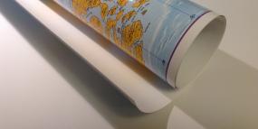 one sided laminated Poster Wall Map Worldmap