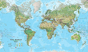 physical world maps