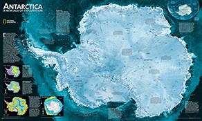 Arctic and Antarctic maps