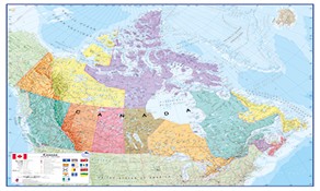 Canada wall maps